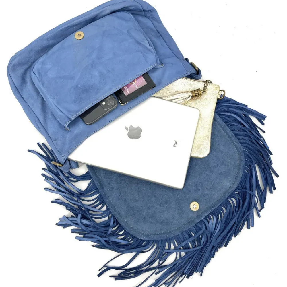 OH MY BAG Sacs En Cuir Vintage-Sac besace à franges en cuir vintage MISS NAYA