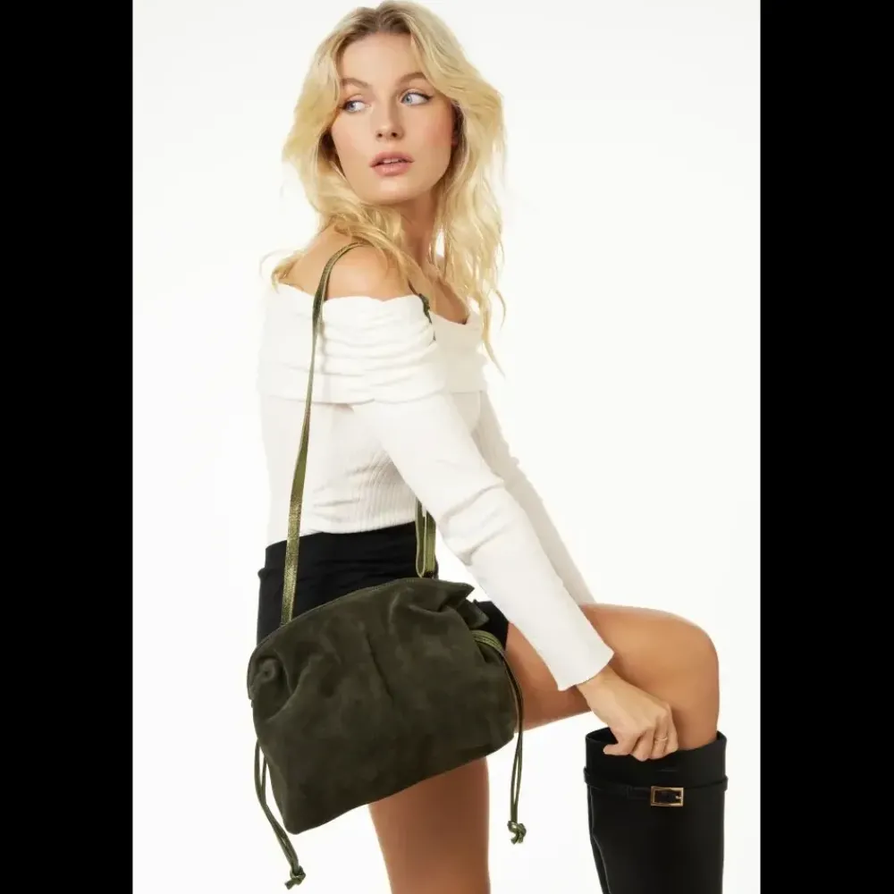 OH MY BAG Sacs En Daim, Nubuck, Suédé-Sac bourse en nubuck CHENOA