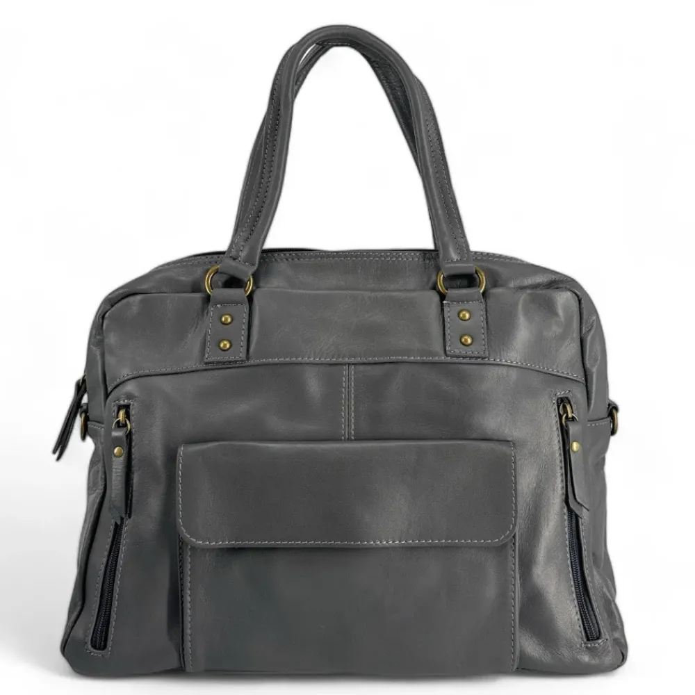 OH MY BAG Sacs En Cuir Lisse-Sac bowling en cuir lisse MINSK