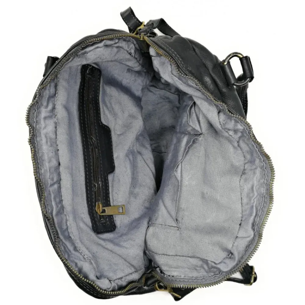OH MY BAG Sacs En Cuir Vintage-Sac bowling en cuir vintage MISS ERICA