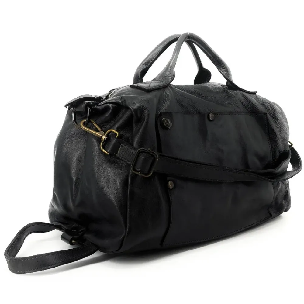 OH MY BAG Sacs En Cuir Vintage-Sac bowling multipositions en cuir vintage JACK ET ROSE