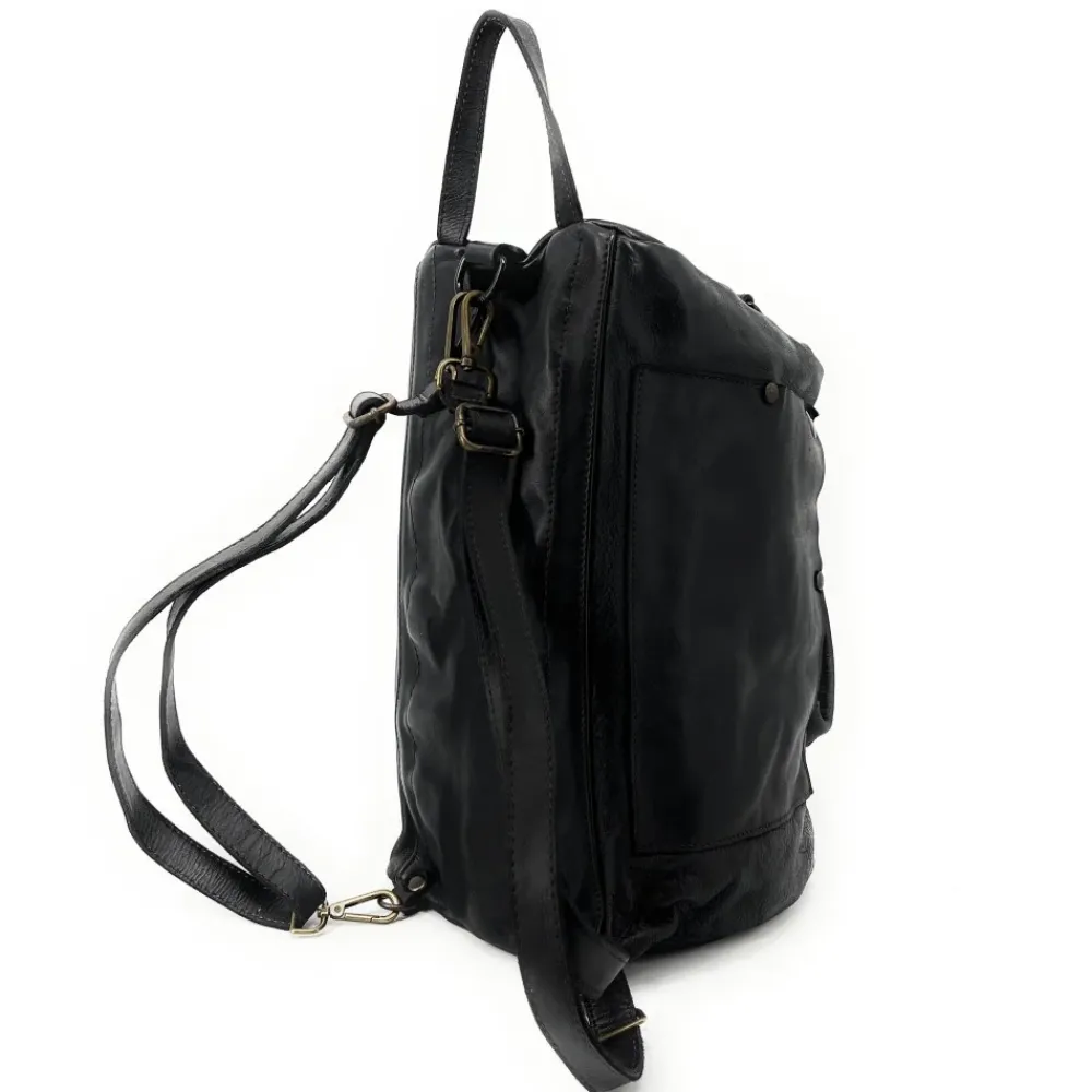 OH MY BAG Sacs En Cuir Vintage-Sac bowling multipositions en cuir vintage JACK ET ROSE