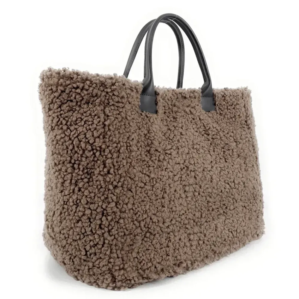 OH MY BAG Sacs En Peluche, Fausse Fourrure-Sac cabas en cuir et peluche GRAND PILOU