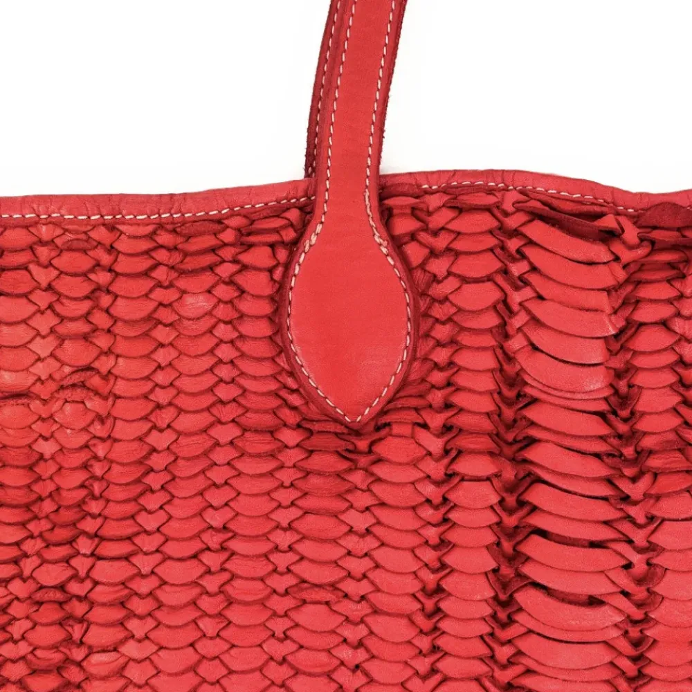 OH MY BAG Sacs En Cuir Tressé-Sac cabas en cuir tressé vintage MISS SELAH