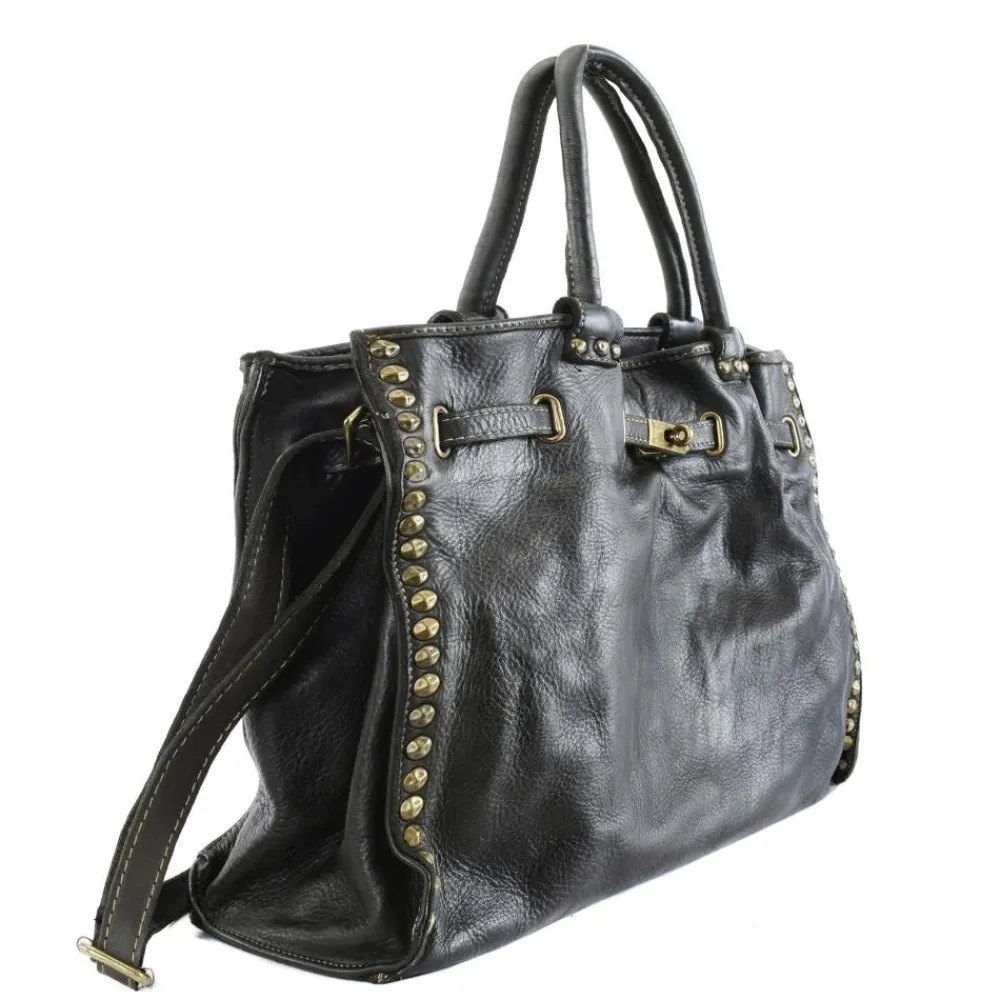 OH MY BAG Sacs En Cuir Vintage-Sac cabas en cuir vintage MISS BLAKE