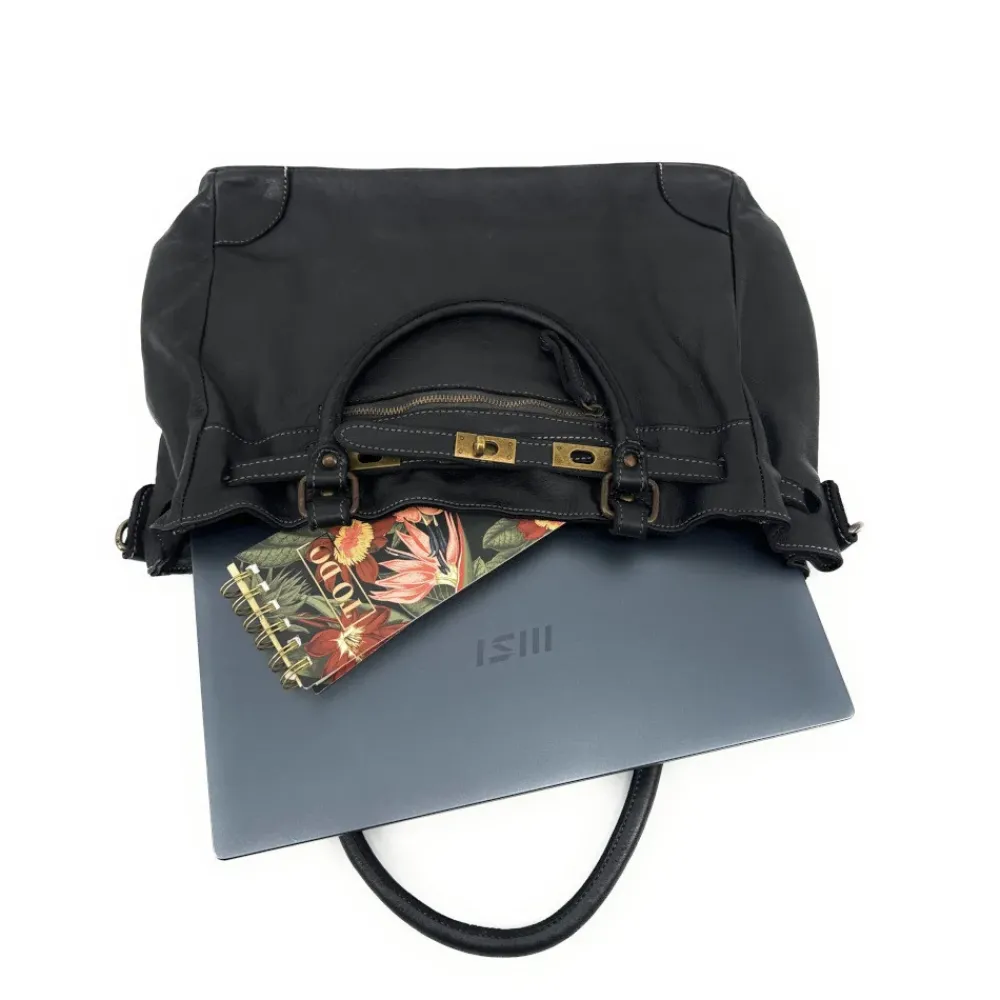 OH MY BAG Sacs En Cuir Vintage-Sac cabas en cuir vintage MISS JEANNE