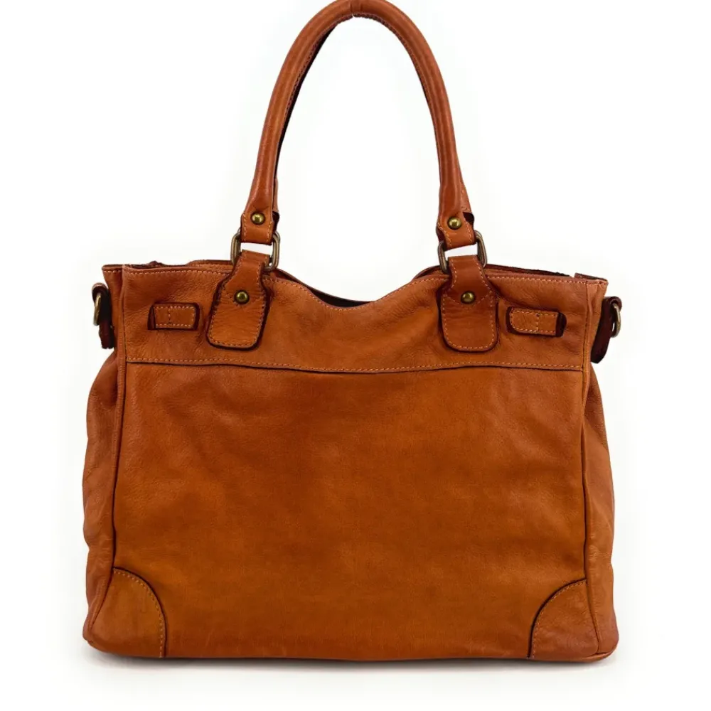 OH MY BAG Sacs En Cuir Vintage-Sac cabas en cuir vintage MISS JEANNE