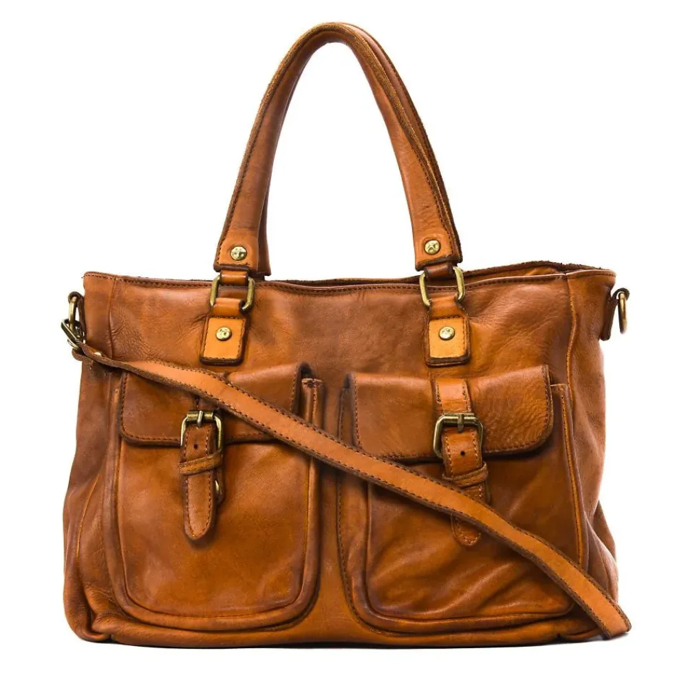 OH MY BAG Sacs En Cuir Vintage-Sac cabas en cuir vintage MISS JENNER