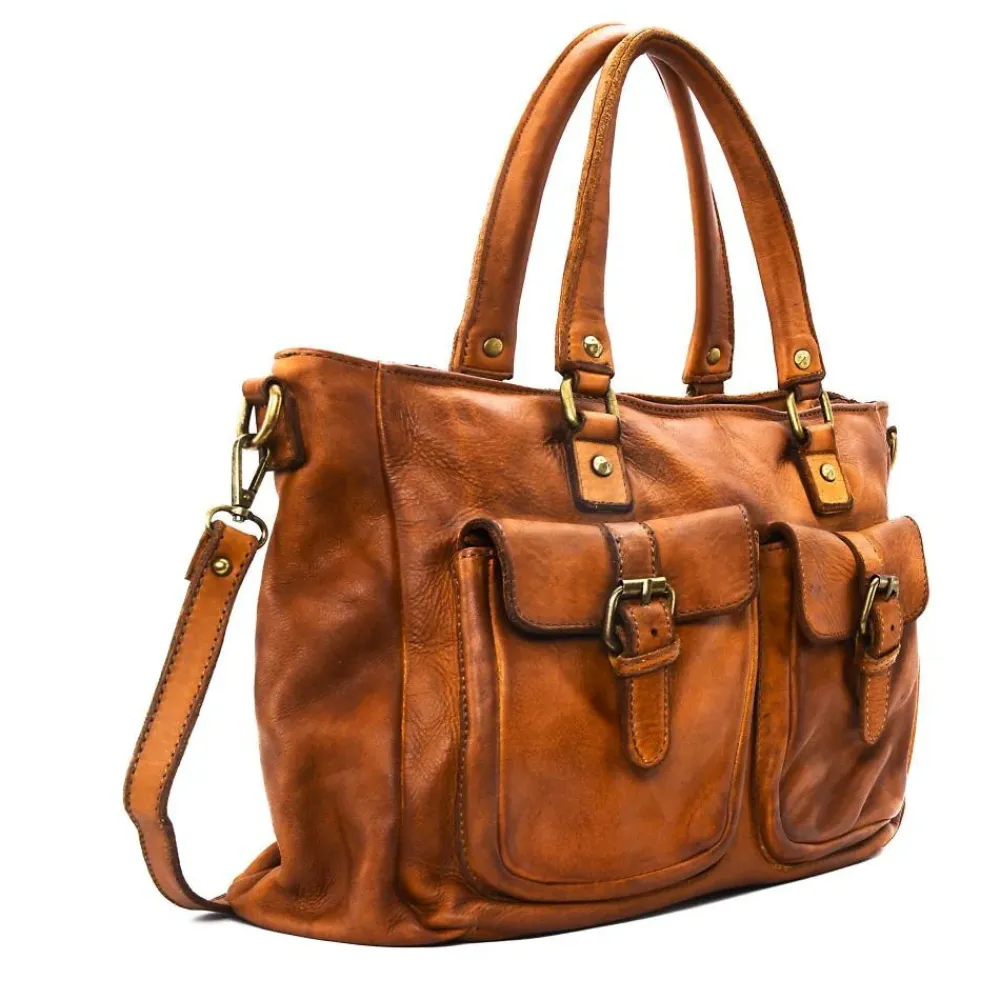 OH MY BAG Sacs En Cuir Vintage-Sac cabas en cuir vintage MISS JENNER
