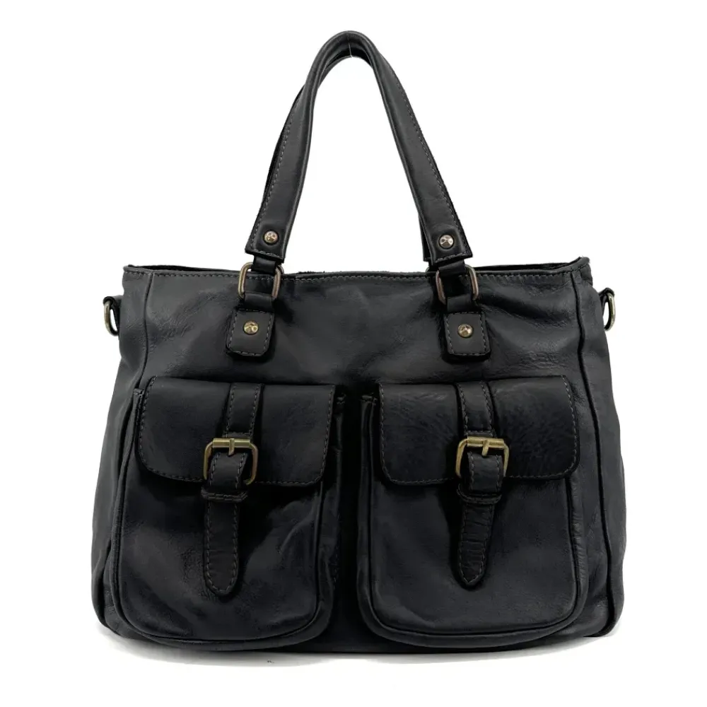 OH MY BAG Sacs En Cuir Vintage-Sac cabas en cuir vintage MISS JENNER