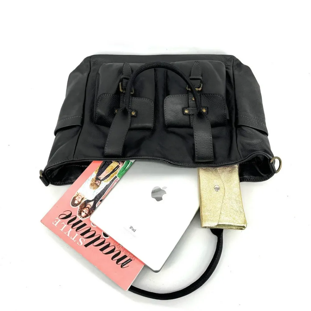 OH MY BAG Sacs En Cuir Vintage-Sac cabas en cuir vintage QUARTET