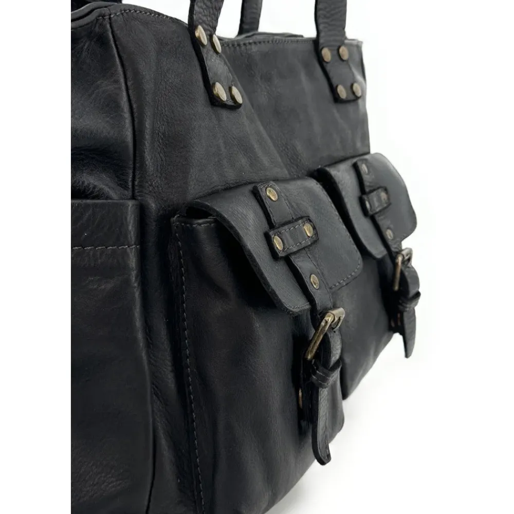 OH MY BAG Sacs En Cuir Vintage-Sac cabas en cuir vintage QUARTET