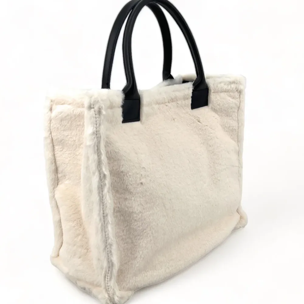 OH MY BAG Sacs En Peluche, Fausse Fourrure-Sac cabas en fausse fourrure et cuir PILLOW