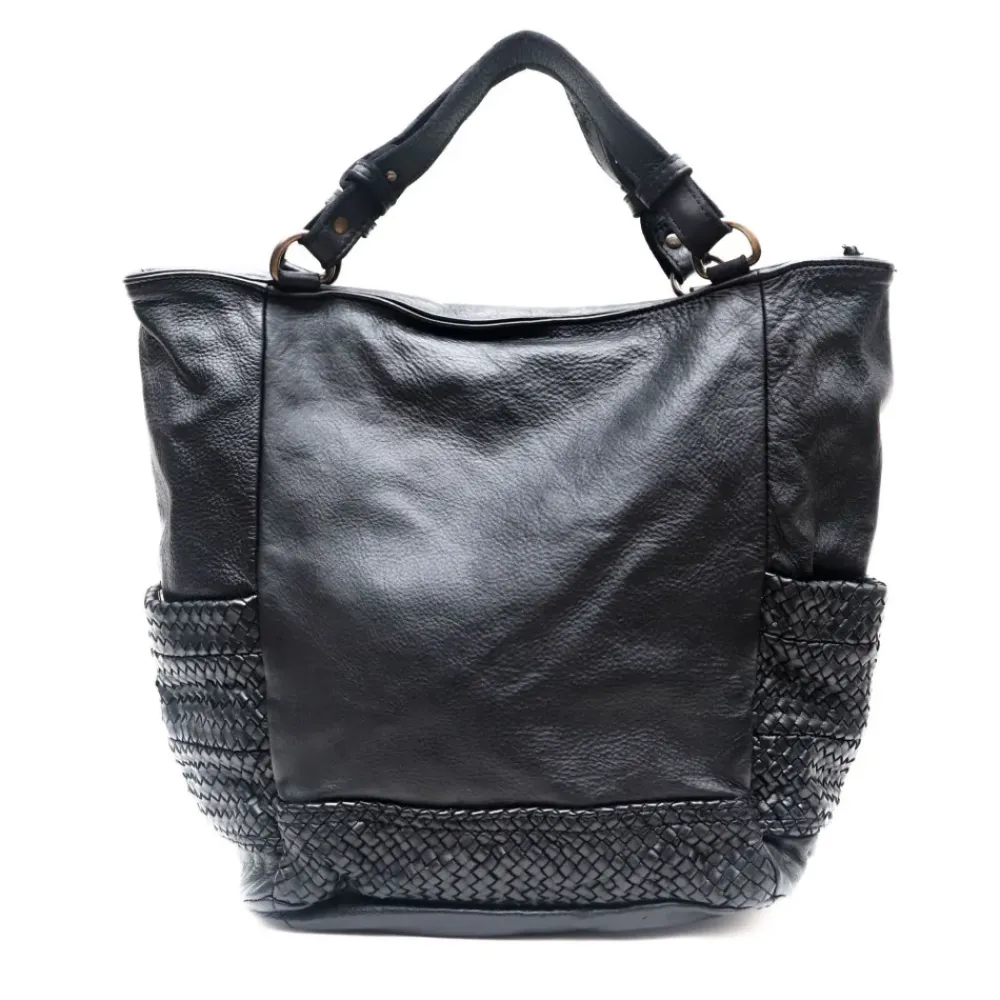 OH MY BAG Sacs En Cuir Vintage-Sac cabas porté épaule en cuir vintage MISS TALASI