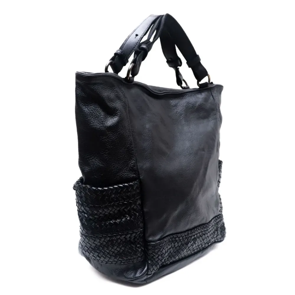OH MY BAG Sacs En Cuir Vintage-Sac cabas porté épaule en cuir vintage MISS TALASI