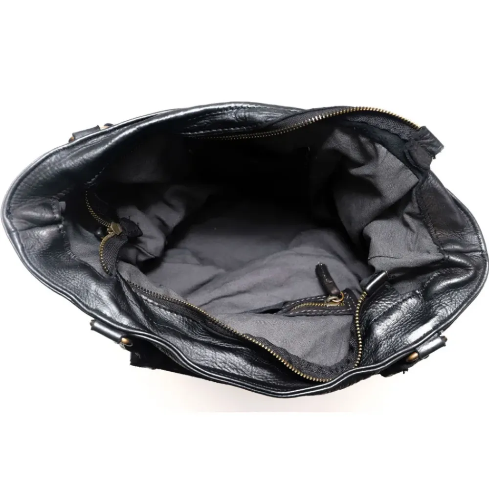 OH MY BAG Sacs En Cuir Vintage-Sac cabas porté épaule en cuir vintage MISS TALASI