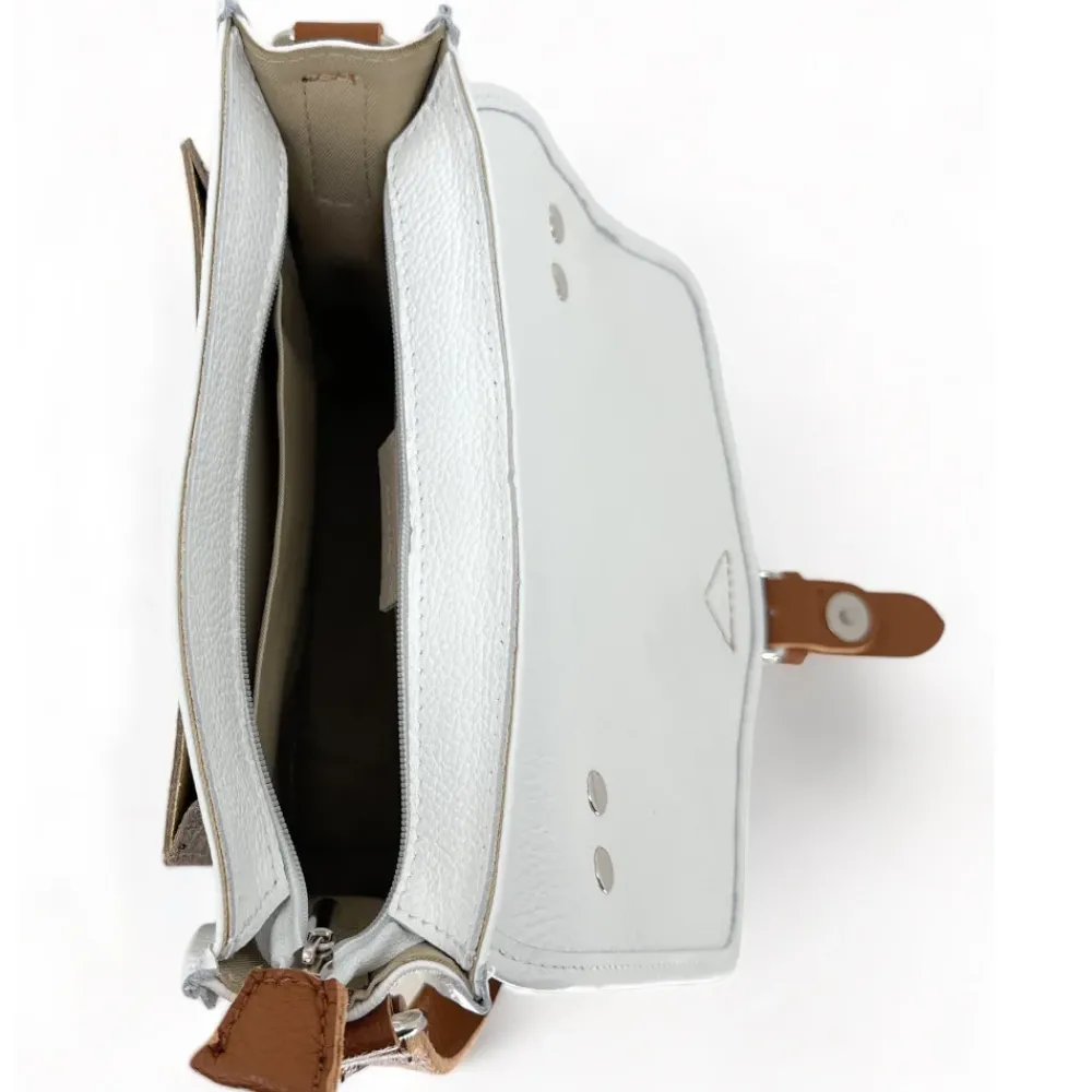 OH MY BAG Sacs En Cuir Grainé-Sac cartable à bandoulière en cuir grainé et cuir irisé CORTE