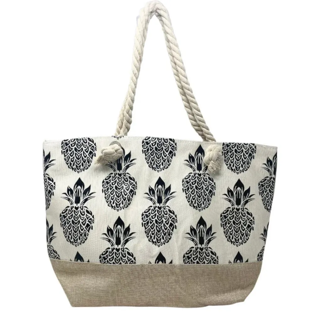 OH MY BAG Sacs Vegan-Sac de plage en toile polyester PLAYA Ananas