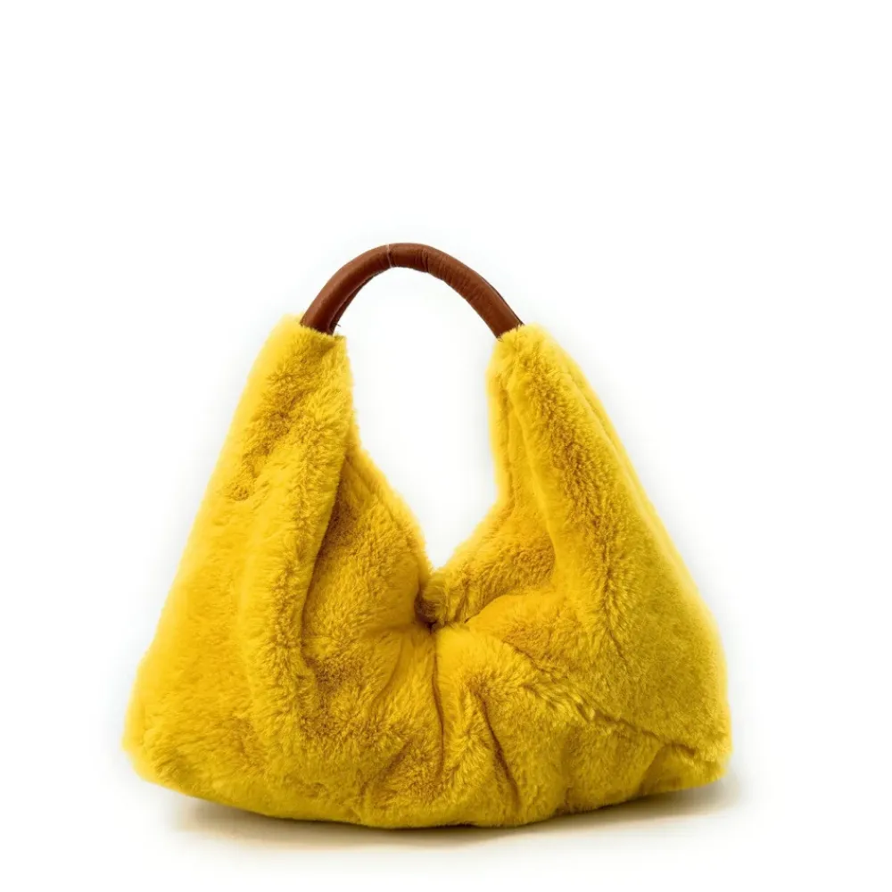 OH MY BAG Sacs En Peluche, Fausse Fourrure-Sac hobo en fausse fourrure et cuir LITTLE FLUFFY