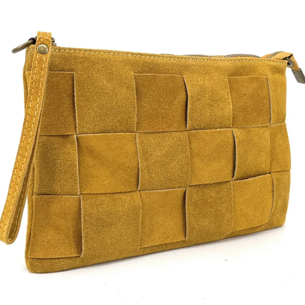 OH MY BAG Pochettes Et Trousses-Sac pochette en cuir nubuck PERTH