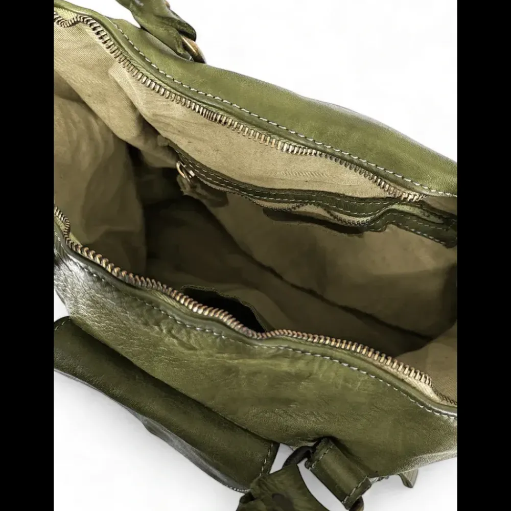 OH MY BAG Sacs En Cuir Vintage | Sacs En Cuir Métallisé-Sac porté épaule en cuir vintage MISS MY