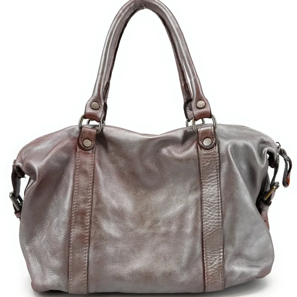 OH MY BAG Sacs En Cuir Vintage | Sacs En Cuir Métallisé-Sac porté épaule en cuir vintage MISS MY