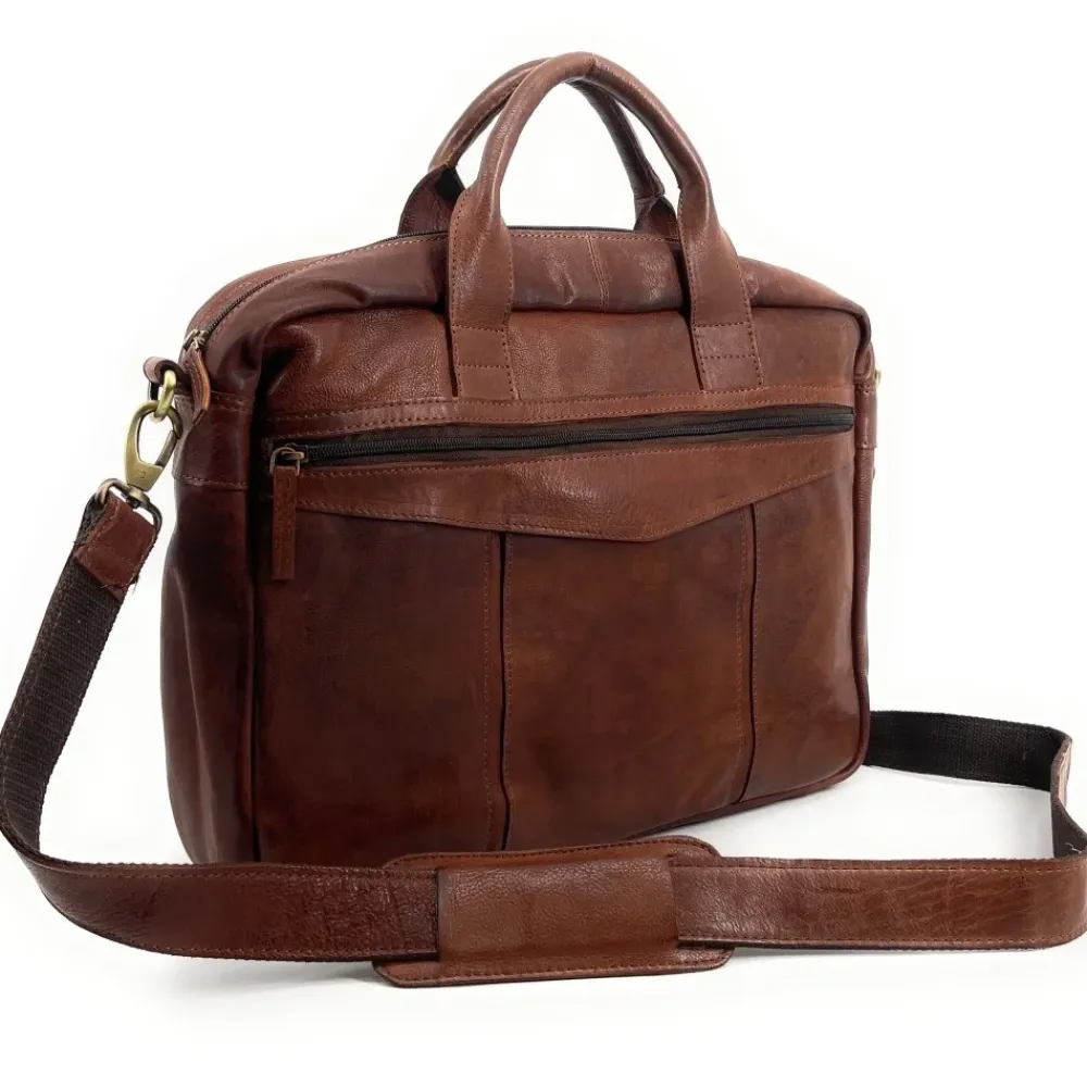 OH MY BAG Sacs Pochettes Ordinateurs Et Tablettes-Sac sacoche à bandoulière en cuir souple vintage ASTON
