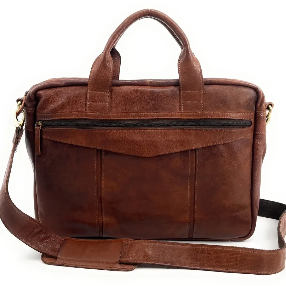 OH MY BAG Sacs Pochettes Ordinateurs Et Tablettes-Sac sacoche à bandoulière en cuir souple vintage ASTON