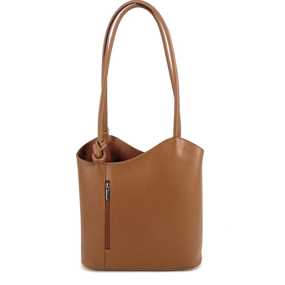 OH MY BAG Sacs En Cuir Grainé-Sac seau multipositions en cuir grainé CAP FERRET
