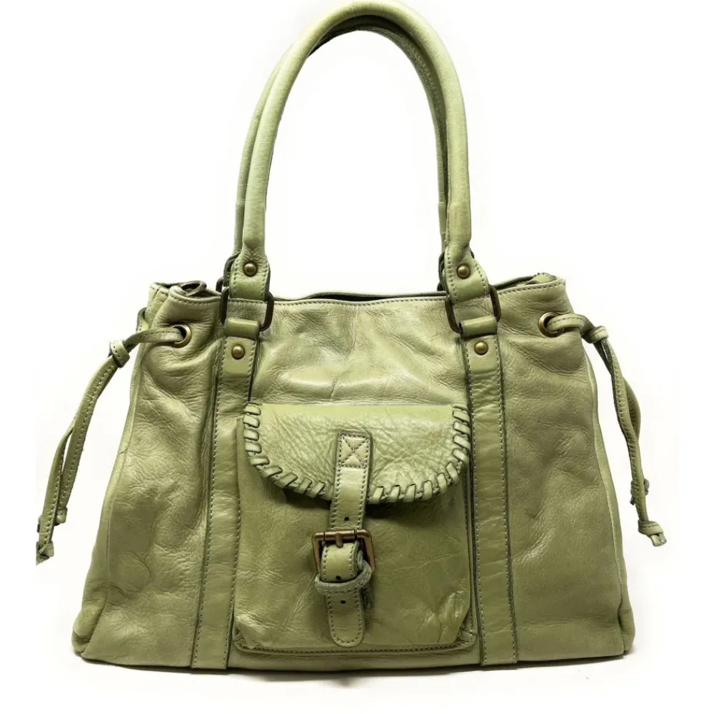 OH MY BAG Sacs En Cuir Vintage-Sac trapèze en cuir vintage MISS CARYATIS
