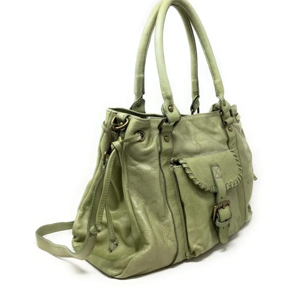 OH MY BAG Sacs En Cuir Vintage-Sac trapèze en cuir vintage MISS CARYATIS