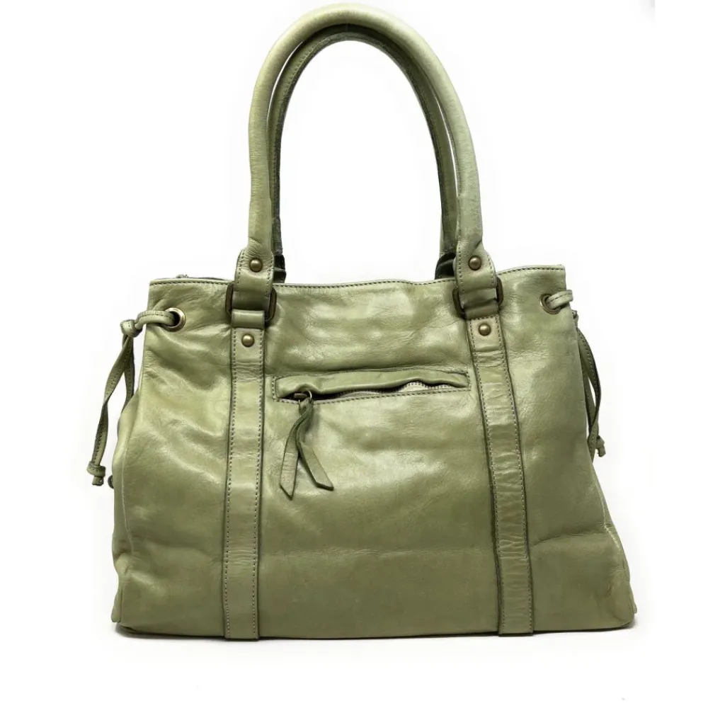 OH MY BAG Sacs En Cuir Vintage-Sac trapèze en cuir vintage MISS CARYATIS