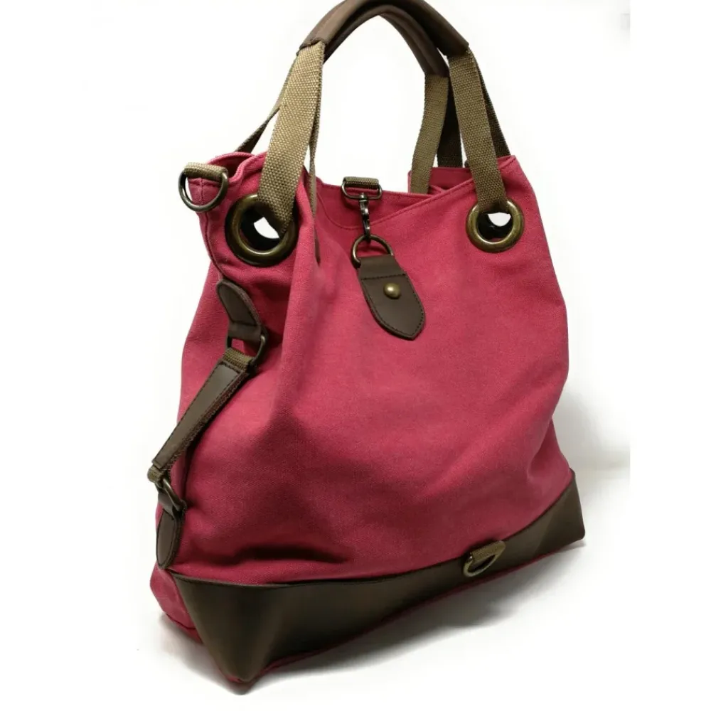 OH MY BAG Sacs En Toile-Sac week-end multipositions en toile et cuir PINIPEL