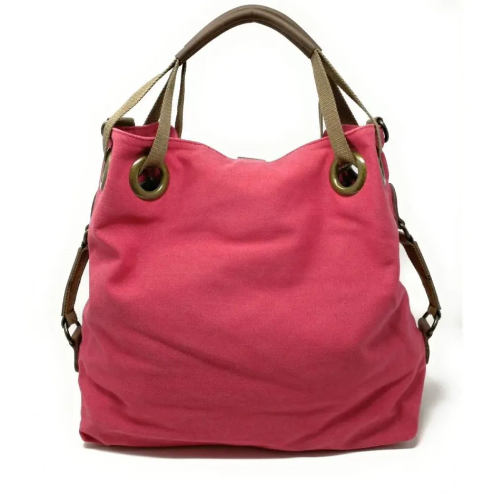 OH MY BAG Sacs En Toile-Sac week-end multipositions en toile et cuir PINIPEL